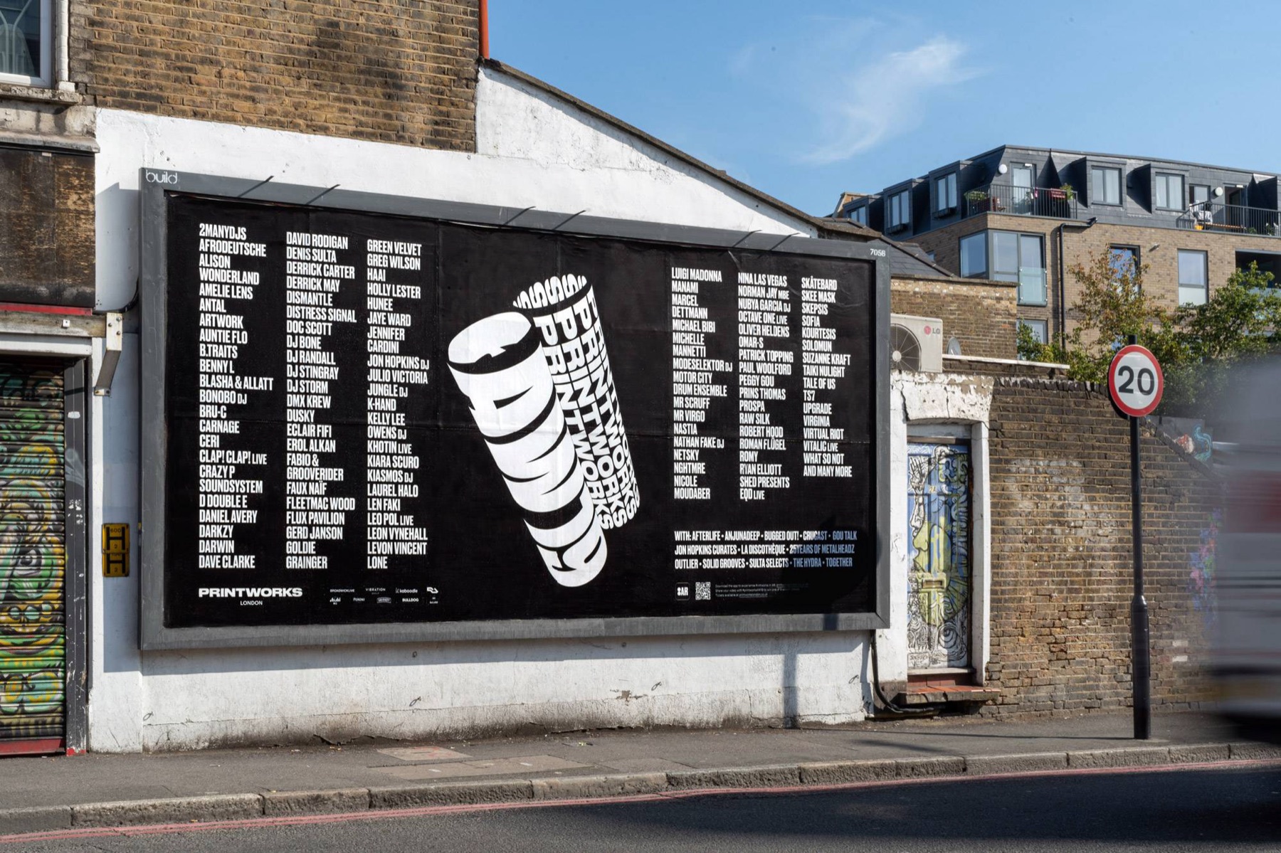 Printworks AW19 billboard on a London street
